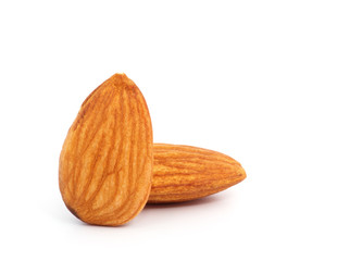 Almond isolated on white