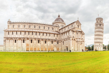 Pisa Cathedral and the Leaning Tower in Italy
