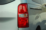 the tail lights on a large van
