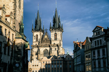 Fototapeta na wymiar Thyn church in Prague