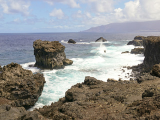 Coastal landscape Las Puntas, El Golfo, El Hierro, Canary Islands, Spain