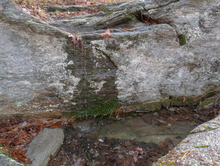 Cheaha Falls in the Talladega National Forest in Alabama, USA