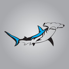 vector shark logo