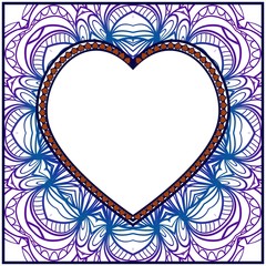 Valentine's Day Sign, Love Symbol. Vector Illustration. Template For Greeting Cards, Envelopes, Wedding Invitations, Interior Elements