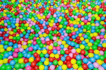 Fototapeta na wymiar A lot of different colored balls