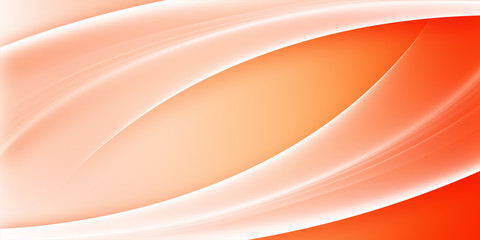Orange Abstract background with curves lines