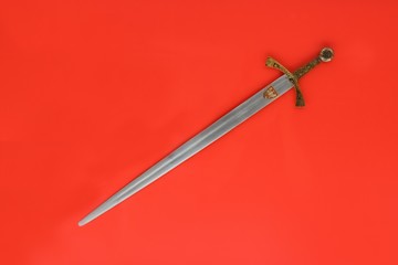 Starodawny miecz rycerski - obrazy, fototapety, plakaty