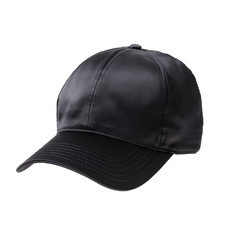 Black Baseball Hat on White