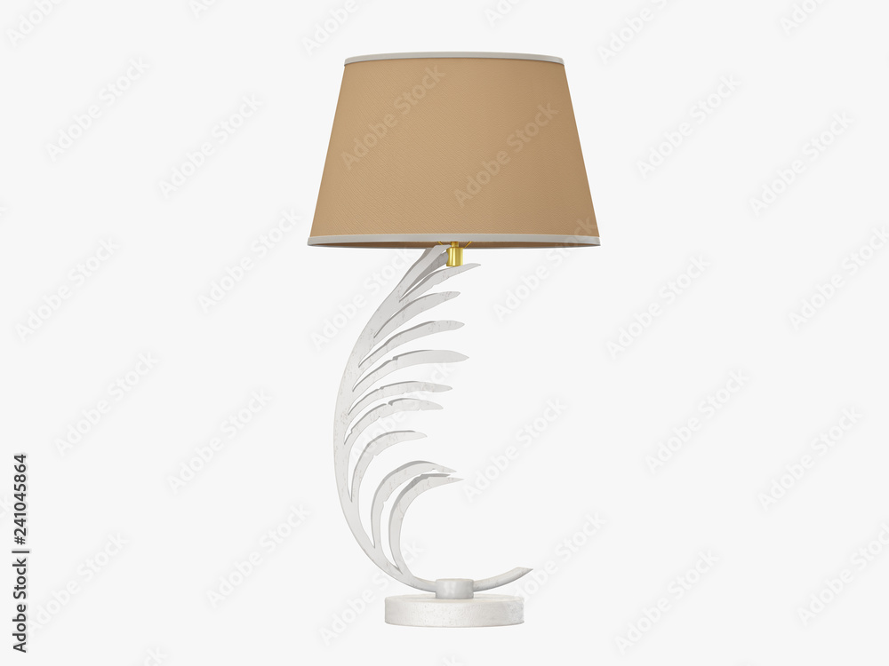Poster table lamp 3d rendering
