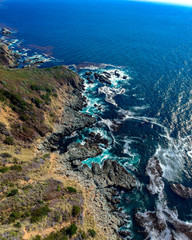 Fototapeta premium Küste mit Drohne