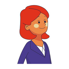 young woman cartoon