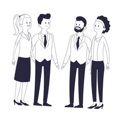 group of friends cartoon