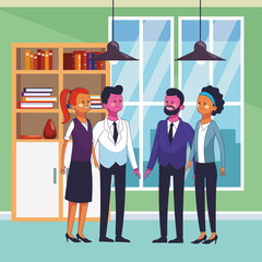 group of friends cartoon