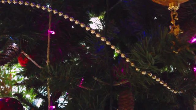 Christmas tree. 4k Video