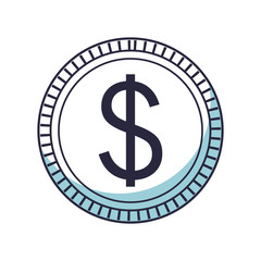 saving money coin cartoon