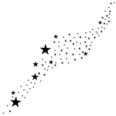 Stars on a white background