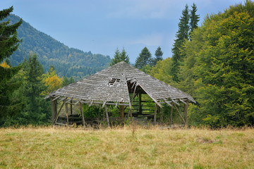 Abandon Wooden pavilions