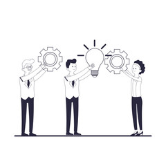 business coworkers executives cartoon