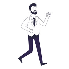 executive businessman cartoon