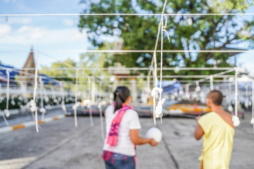 Obraz premium Sacred cord in the temple