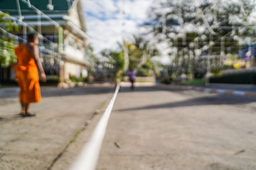 Sacred cord in the temple