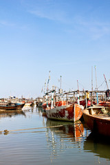 Fototapeta na wymiar Charna Fishing Village Karachi Pakistan