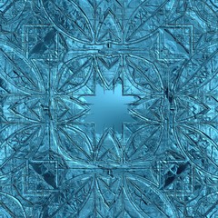 blue background with crystal