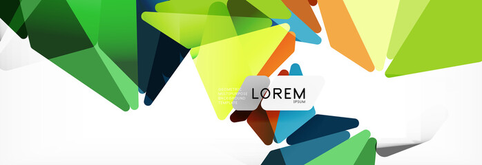 Science background. Abstract triangle pattern. Vector abstract geometric template