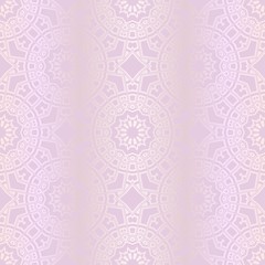Pastel color Seamless Pattern With Floral Ornament. For Design, Wallpaper, Textile Industry. Vector