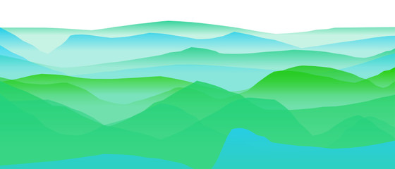 Farbige Berge, Wellen, abstrakte Oberfläche, moderner Hintergrund, Vektorgrafik Illustration für dein Projekt