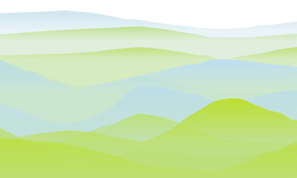 Farbige Berge, Wellen, abstrakte Oberfl&auml;che, moderner Hintergrund, Vektorgrafik Illustration f&uuml;r dein Projekt