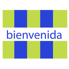 vector icon of welcome spanish