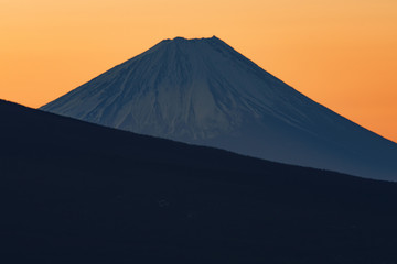 富士山・朝焼け