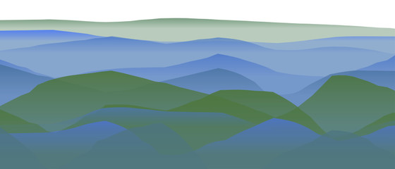 Farbige Berge, Wellen, abstrakte Oberfläche, moderner Hintergrund, Vektorgrafik Illustration für dein Projekt