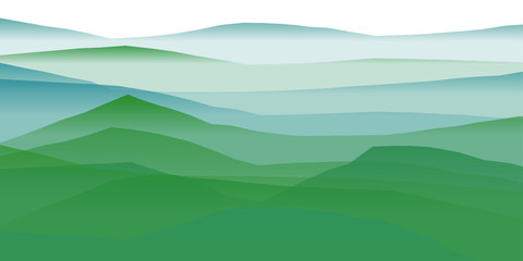 Farbige Berge, Wellen, abstrakte Oberfläche, moderner Hintergrund, Vektorgrafik Illustration für dein Projekt