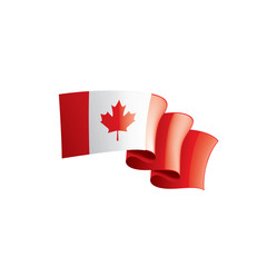 Canada flag, vector illustration on a white background