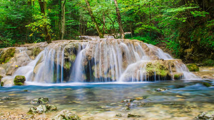 Obraz premium waterfall in forest