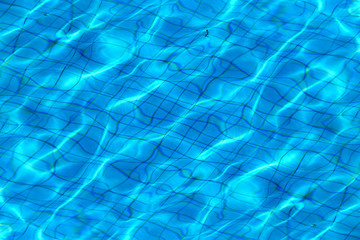 Photo macro Background blue transparent water with waves