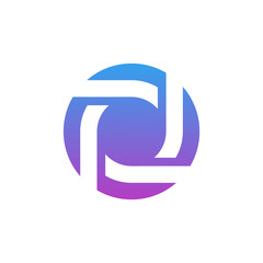 Letter P logo icon design template elements, Initial P logo concept - Vector