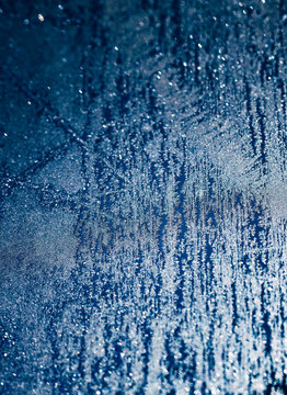 Icy glass natural pattern night © Grigoriy Lukyanov