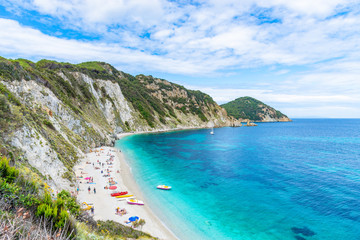 Landscape with Sansone beach, Elba Island, Tuscany, Italy