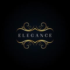 Elegance Gold Floral Logo