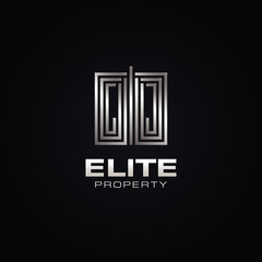 Urban Elite Property Logo With Metal Silver Color