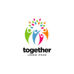 People Community Family Together Logo Symbol