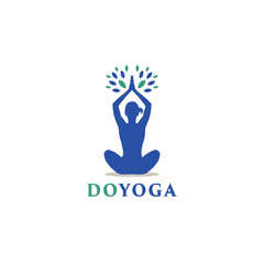 Female Yoga Logo Symbol Icon