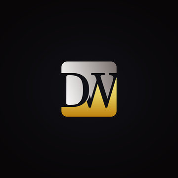 Letter DW Initial Logo Symbol