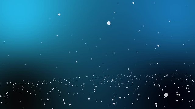 balls falling on a blue gradient background