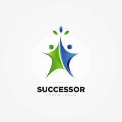 Business Success People Logo Symbol Icon