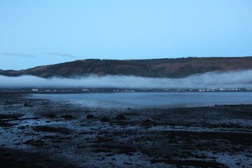 very low cloud on the beach
