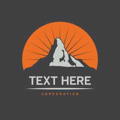 Mountain Logotype, Label, Badge